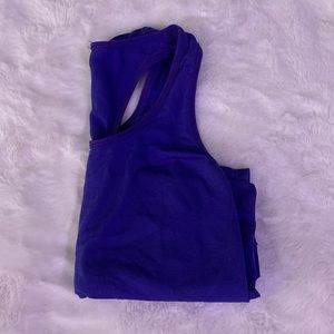Tight tank top, purple, hugs body nice, great workout top.